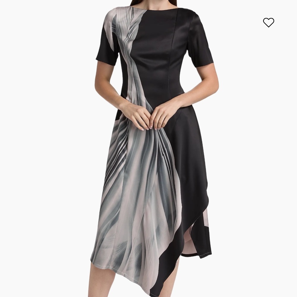 Elegant Jason Wu  Draped Midi Dress size 8 - Picture 5 of 10